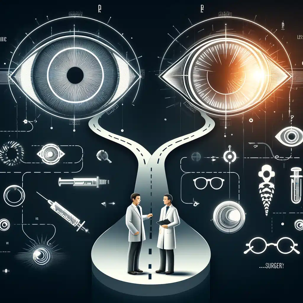 laser eye surgery vs lens replacement