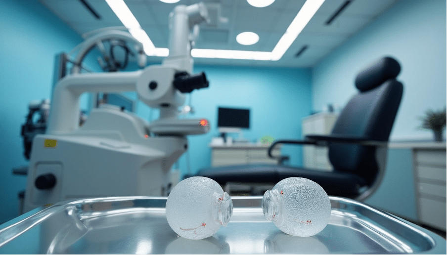 YAG laser treatment